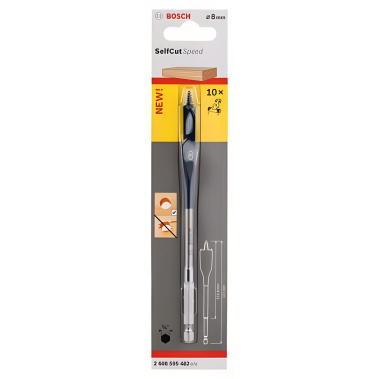фото Сверло по дереву перовое 8 х 152 мм Self Cut Speed BOSCH 2608595482