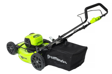 фото Газонокосилка аккумуляторная GREENWORKS GD40LM46HPK4 2514407UB