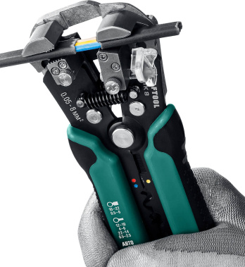 фото Стриппер автоматический ТК-8 (0,05 - 8 кв. мм) KRAFTOOL 22637