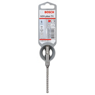 фото Бур 5 х 50 х 110 мм SDS-Plus-7X BOSCH 2608576104