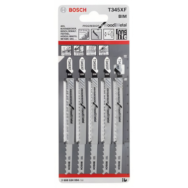 фото Полотно пильное T 345 XF Progressor for Wood + Metal (5 шт.) BOSCH 2608634994