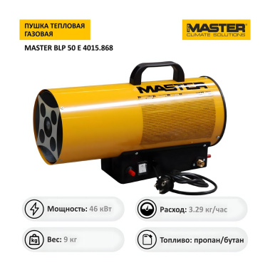 фото Пушка тепловая газовая MASTER BLP 50 E 4015.868