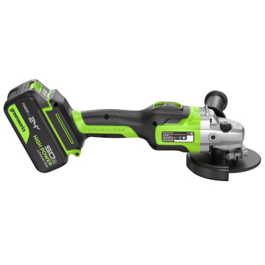 фото Шлифмашина угловая аккумуляторная GREENWORKS GD24AG 3200207CUG