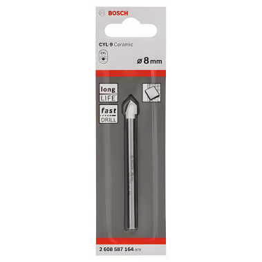фото Сверло по стеклу, кафелю 8.0 х 80 мм CYL-9 Ceramic BOSCH 2608587164