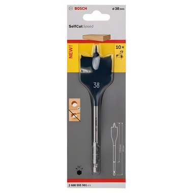 фото Сверло по дереву перовое 38 х 152 мм Self Cut Speed BOSCH 2608595501