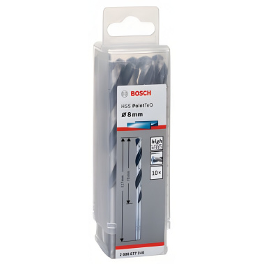 фото Сверло по металлу 8.0 х 117 мм (1 шт.) HSS PointTeQ BOSCH 2608577248