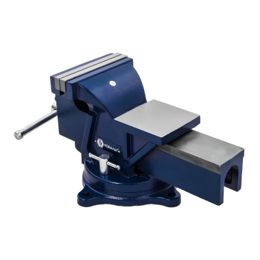 фото Тиски слесарные 150 мм (поворотные, наковальня) КОБАЛЬТ 245-992