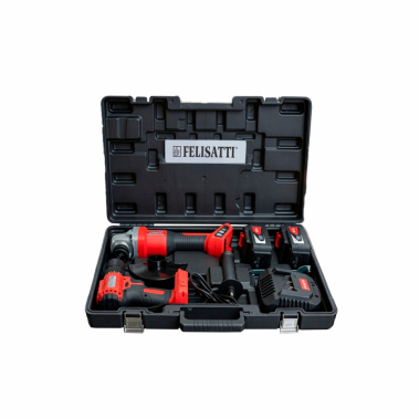 фото Набор FELISATTI (Аккум.шуруповерт FT1902 + УШМ FT1606 + АКБ + ЗУ)