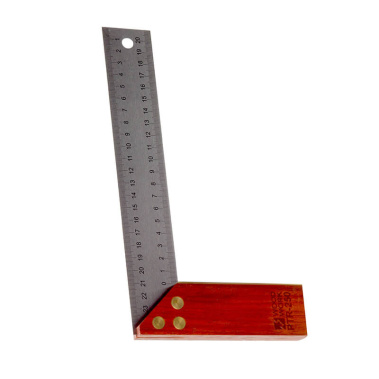 фото Угольник 250 мм с деревянной базой WOODWORK PTR-250