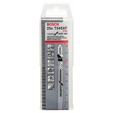 фото Полотно пильное T 345 XF Progressor for Wood + Metal (1 шт.) BOSCH 2608634995