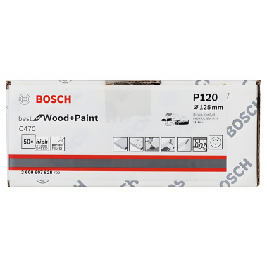фото Круг шлифовальный 125 мм P120 (1 шт.) Best for Wood + Paint BOSCH 2608607828