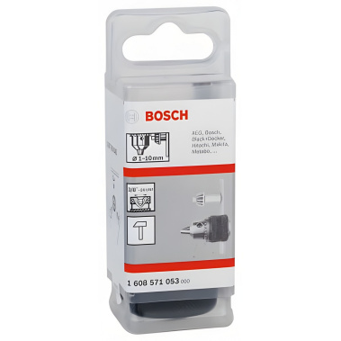фото Патрон ключевой 1.0-10 мм, 3/8''-24 UNF BOSCH 1608571053
