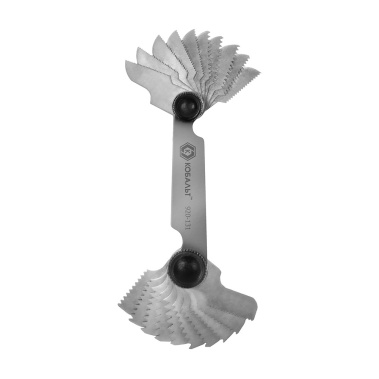 фото Набор резьбовых шаблонов (20 шт., метрические и дюймовые, 0,5 - 2 мм/10TPI - 28TPI) КОБАЛЬТ 920-131