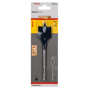 фото Сверло по дереву перовое 35 х 152 мм Self Cut Speed BOSCH 2608595499