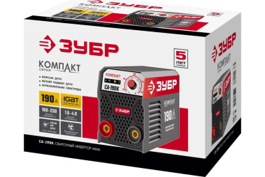 фото Аппарат сварочный инверторный ЗУБР СА-190К КОМПАКТ