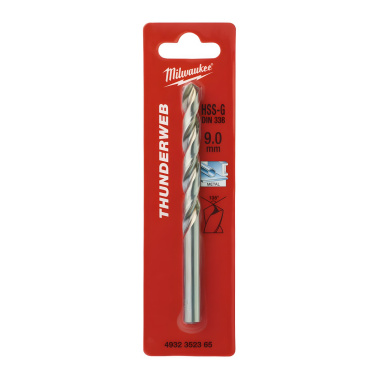 фото Сверло по металлу 9,0 х 125 мм (1 шт.) HSS-G Thunderweb MILWAUKEE 4932352365