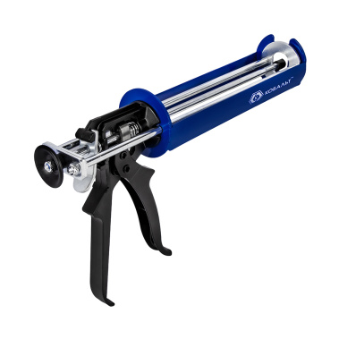 фото Пистолет для хим. анкеров 380-410 мл (скелетный стальной корпус, 3-х шток. поршень) КОБАЛЬТ 918-664
