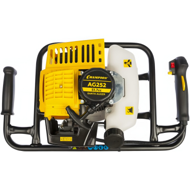 фото Мотобур CHAMPION AG252 + шнек 200 х 550 мм