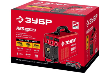 фото Полуавтомат сварочный инверторный ЗУБР ПС-200 RED MACHINE