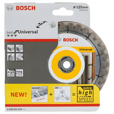 фото Диск алмазный 125 х 22.2 мм Best for Universal BOSCH 2608603630