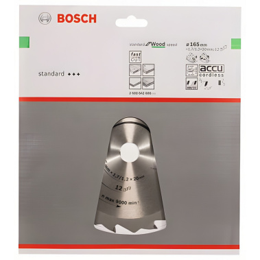 фото Диск пильный 165 х 20 мм 12T Speedline BOSCH 2608642600