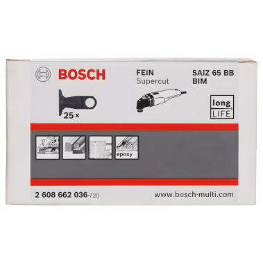 фото Полотно пильное погружное BIM SAIZ 65 BB Wood and Nails (1 шт.) BOSCH 2608662036