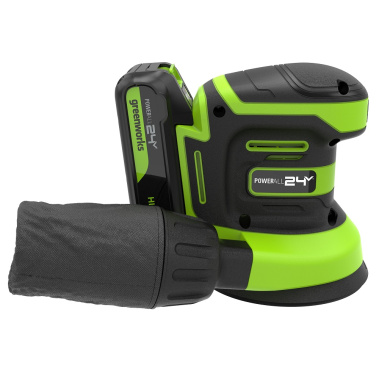 фото Шлифмашина эксцентриковая аккумуляторная GREENWORKS OS325 3100907CUA