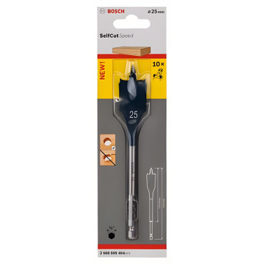 фото Сверло по дереву перовое 25 х 152 мм Self Cut Speed BOSCH 2608595494
