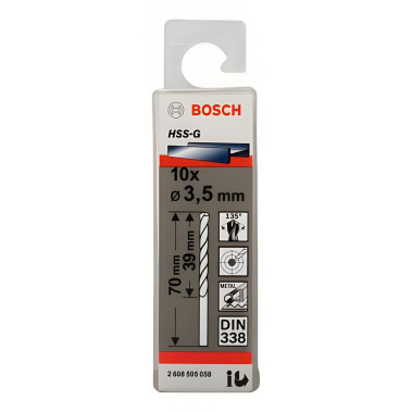 фото Сверло по металлу 3.5 х 70 мм (1 шт.) HSS-G BOSCH 2608595058