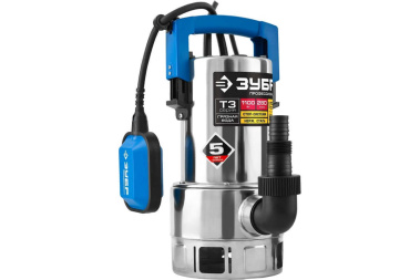 фото Насос дренажный ЗУБР Профессионал НПГ-Т3-1100-С (для грязной воды, 1100 Вт, корпус - нерж. сталь)