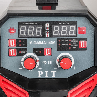 фото Сварочный полуавтомат P.I.T. PMIG145-С2 (4.0кВт, 145А, ПВ-60, MMA 1,6-4,0мм, MIG 0,8-1,0мм)
