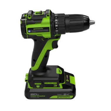 фото Дрель-шуруповерт аккумуляторная GREENWORKS DD345 3708307CUC