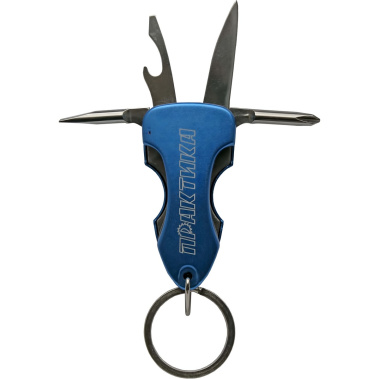 фото Мультитул-плоскогубцы ПРАКТИКА 12-в-1 + нож 8-в-1 + брелок 6-в-1 (блистер) 775-037