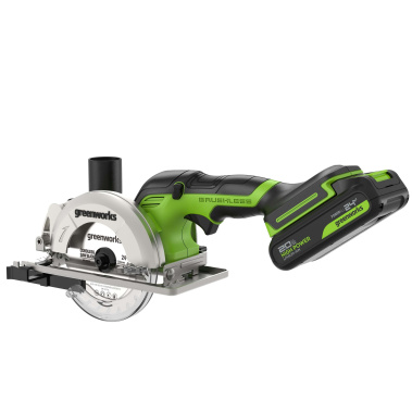 фото Мини-пила циркулярная аккумуляторная GREENWORKS G24MCS 1501207CUA