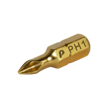 фото Бита PH 1 х 25 мм TIN (1 шт.) "Эксперт" ПРАКТИКА 037-008