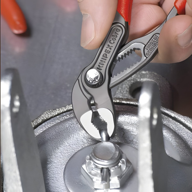 фото Клещи переставные трубные 125 мм Cobra (черн) KNIPEX KN-8701125