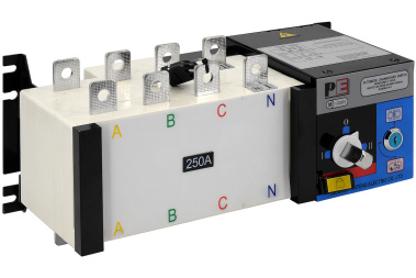 фото Реверсивный рубильник АВР (устройство автоматического ввода резерва) SHIQ5-250 4P