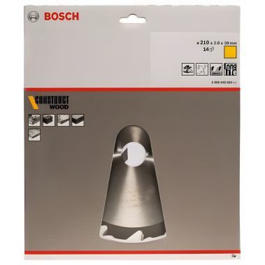 фото Диск пильный 210 х 30 мм 14T Construct BOSCH 2608640634