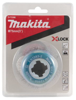 фото Щетка чашечная 75 мм (для УШМ, X-Lock, металл 0.3 мм) MAKITA D-73396