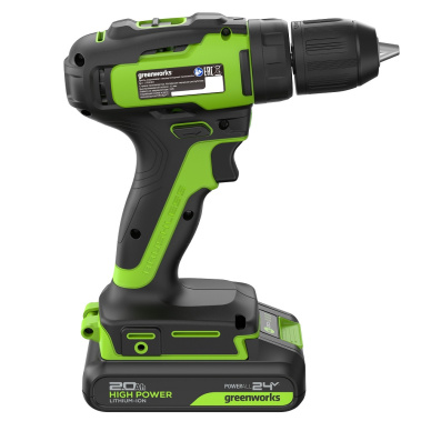 фото Дрель-шуруповерт аккумуляторная GREENWORKS GD24DD35 3704007CUA