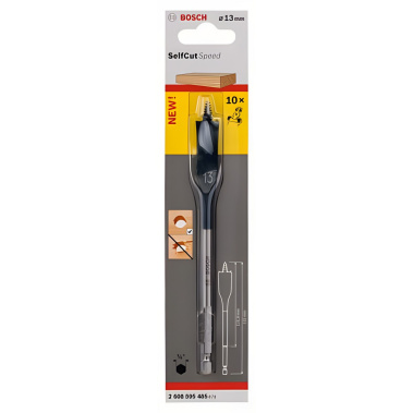 фото Сверло по дереву перовое 13 х 152 мм Self Cut Speed BOSCH 2608595485